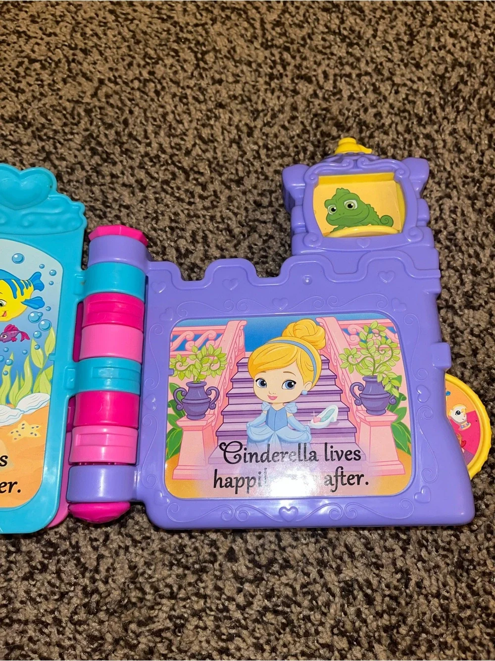 Fisher Price Disney Peek A Boo Baby Princess Talking Bedtime Story Book Works